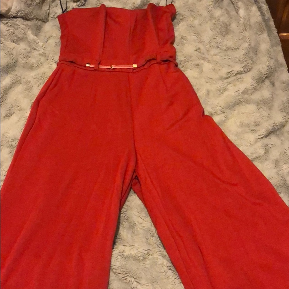 Red jumpsuit